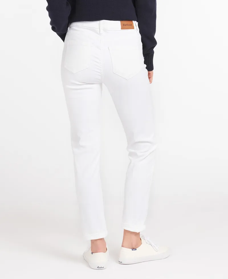 Barbour Essential Slim Trousers White-2